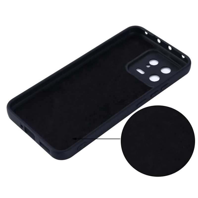 Cover Xiaomi 13 Silicone Liquido Con Cordino