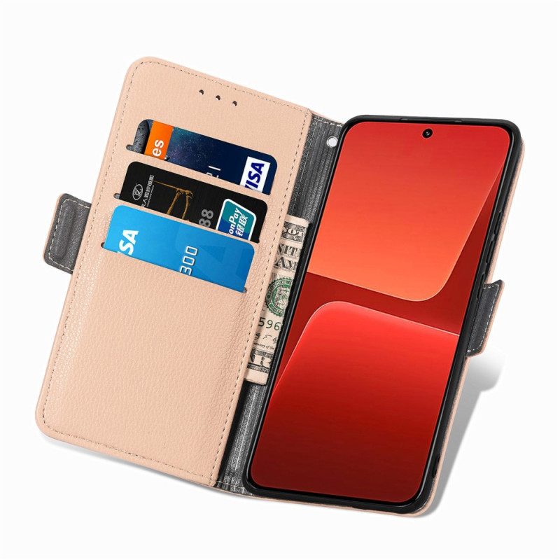 Custodia in pelle Xiaomi 13 Fiori Decorativi