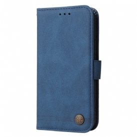 Custodia in pelle Xiaomi 13 Stile In Pelle Con Rivetto Decorativo