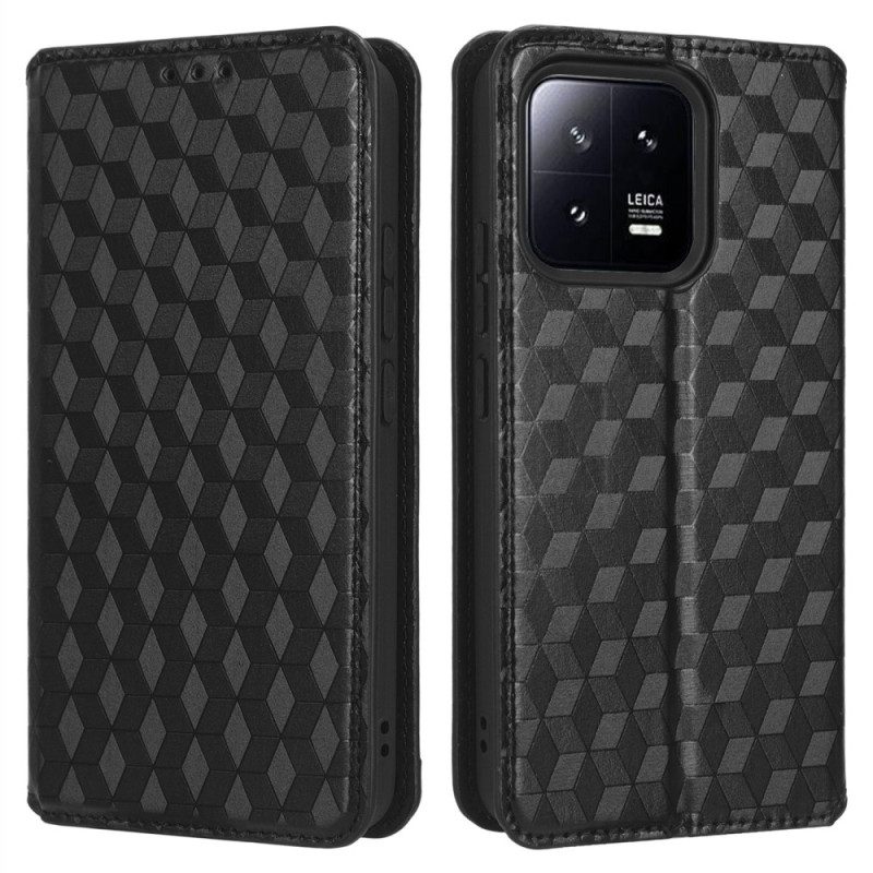 Folio Cover Xiaomi 13 Custodia in pelle Modello 3d