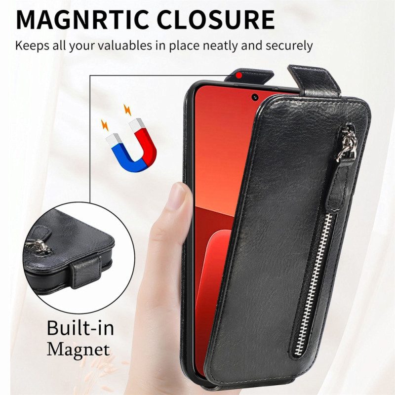 Folio Cover Xiaomi 13 Portafoglio Custodia in pelle Flip Verticale Con Portafoglio