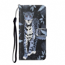 Custodia A Portafoglio OnePlus Nord CE 5G Leopardo Con Spalline