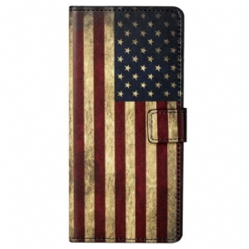 Custodia in pelle OnePlus Nord CE 5G Bandiera Americana