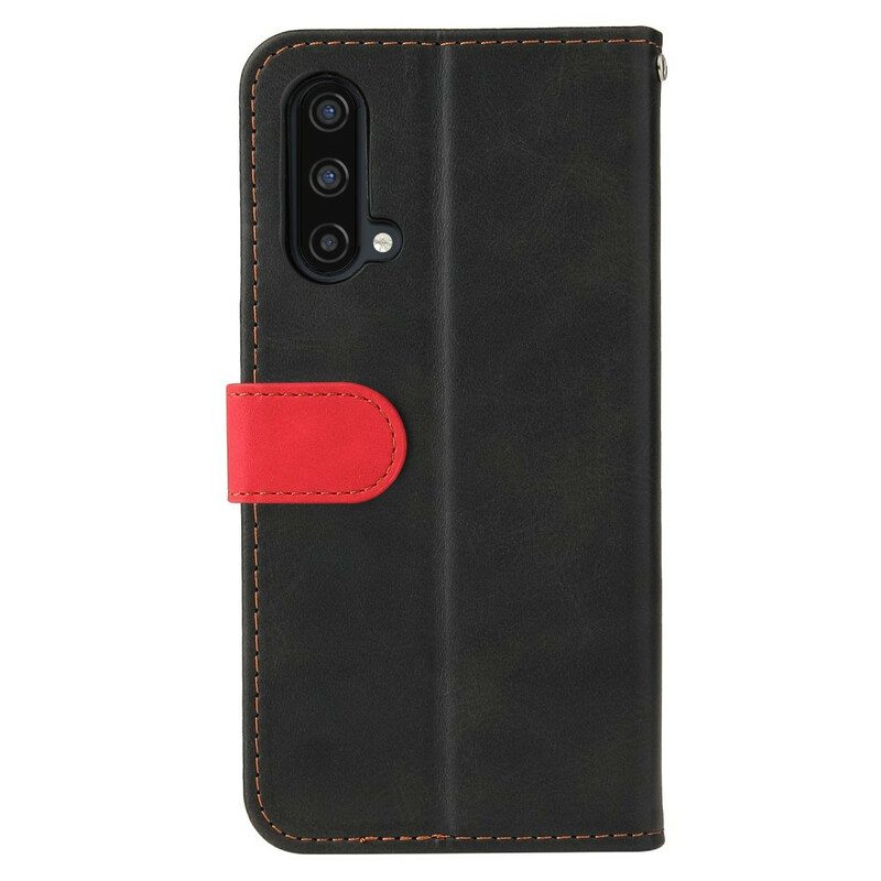 Custodia in pelle OnePlus Nord CE 5G Ecopelle Bicolore Colorata