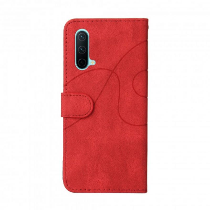 Custodia in pelle OnePlus Nord CE 5G Ecopelle Firmata Bicolore