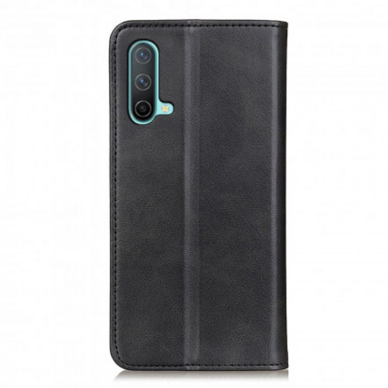 Folio Cover OnePlus Nord CE 5G Custodia in pelle Cuoio Spaccato