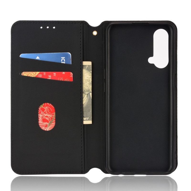 Folio Cover OnePlus Nord CE 5G Custodia in pelle Effetto Pelle Diamante