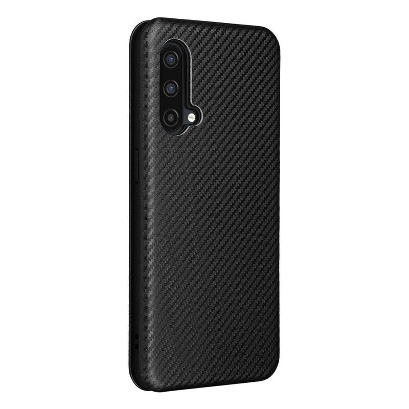 Folio Cover OnePlus Nord CE 5G Custodia in pelle Silicone Colorato Al Carbonio