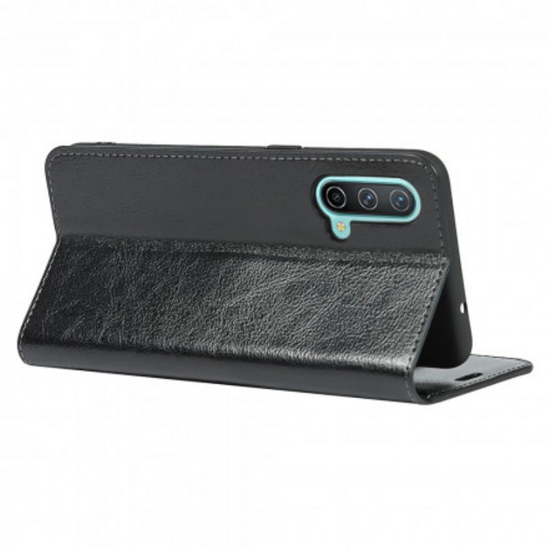 Folio Cover OnePlus Nord CE 5G Custodia in pelle Pelle Vera