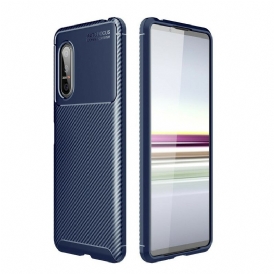 Cover Sony Xperia 5 II Struttura Flessibile In Fibra Di Carbonio