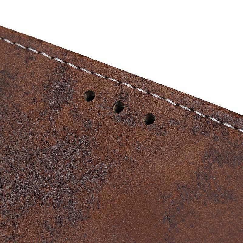 Custodia in pelle Sony Xperia 5 II Effetto Pelle Vintage