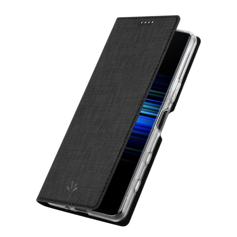 Folio Cover Sony Xperia 5 II Custodia in pelle Vili Dmx Testurizzato
