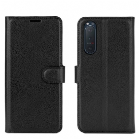 Folio Cover Sony Xperia 5 II Ecopelle Classica