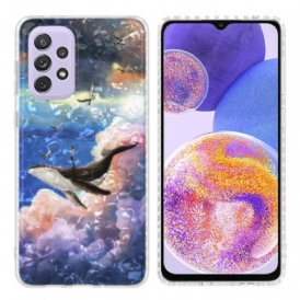 Cover Samsung Galaxy A23 5G Balena Stilizzata