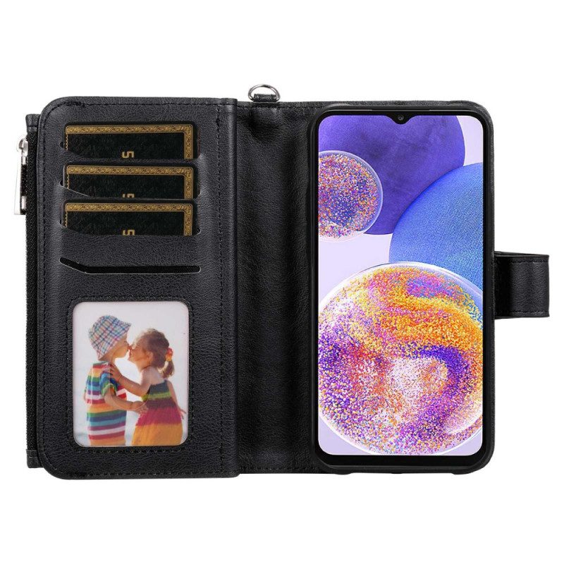 Cover Samsung Galaxy A23 5G Portafoglio Portafoglio Staccabile