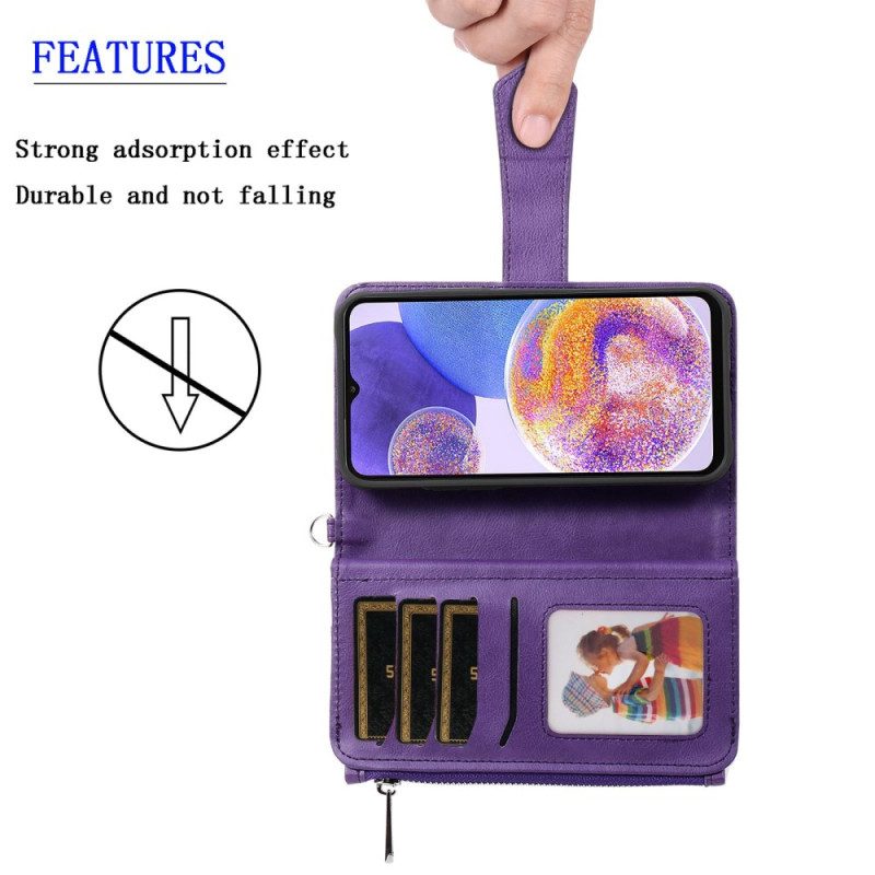 Cover Samsung Galaxy A23 5G Portafoglio Portafoglio Staccabile