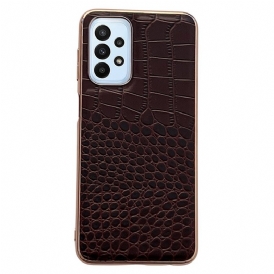 Cover Samsung Galaxy A23 5G Vera Pelle Di Coccodrillo