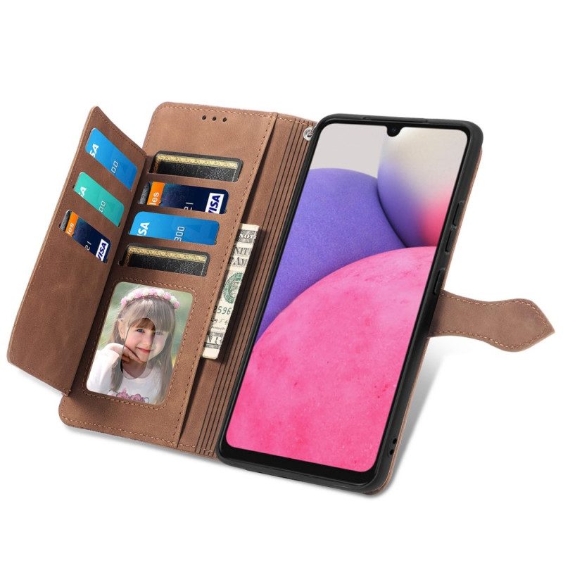 Custodia A Portafoglio Samsung Galaxy A23 5G Portamonete In Pizzo