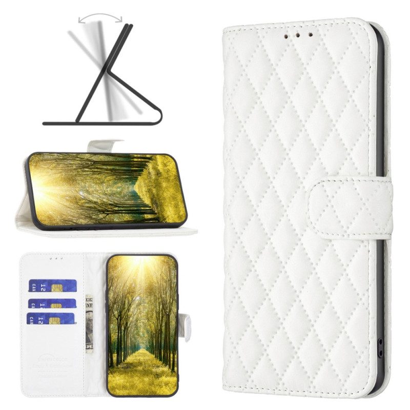 Custodia in pelle Samsung Galaxy A23 5G Colore Binfen Trapuntato