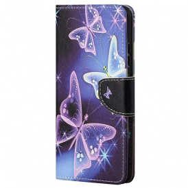 Custodia in pelle Samsung Galaxy A23 5G Farfalle Magiche