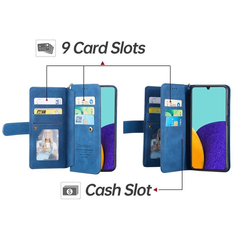 Custodia in pelle Samsung Galaxy A23 5G Portacarte 9 Casedance In Ecopelle