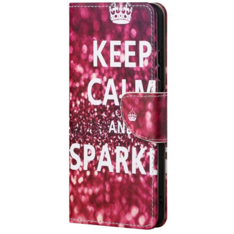 Custodia in pelle Samsung Galaxy A23 5G Stai Calmo