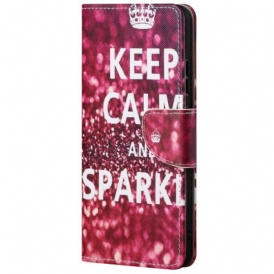 Custodia in pelle Samsung Galaxy A23 5G Stai Calmo