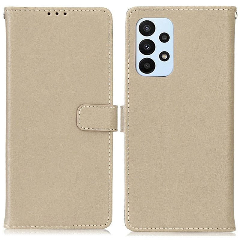 Custodia in pelle Samsung Galaxy A23 5G Stile Classico