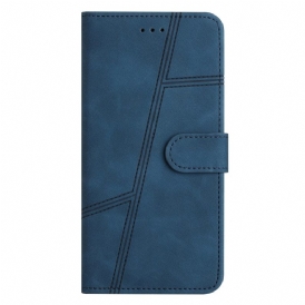 Custodia in pelle Samsung Galaxy A23 5G Strappy Stile Geometrico In Pelle