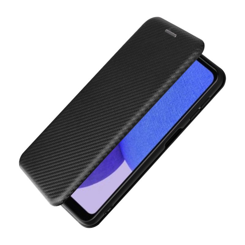 Folio Cover Samsung Galaxy A23 5G Custodia in pelle Fibra Di Carbonio Colorata
