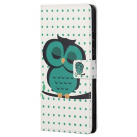 Folio Cover Samsung Galaxy A23 5G Gufo Addormentato