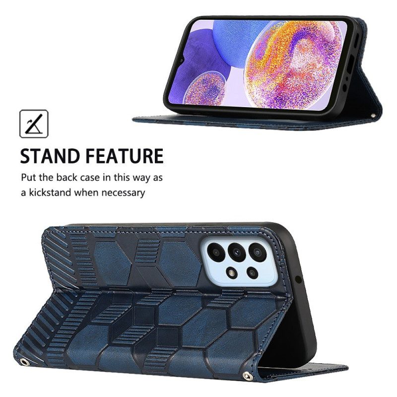 Folio Cover Samsung Galaxy A23 5G Modello Di Pallone Da Calcio