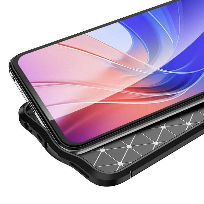 Cover Realme 9 Pro Plus Doppia Linea Litchi Effetto Pelle