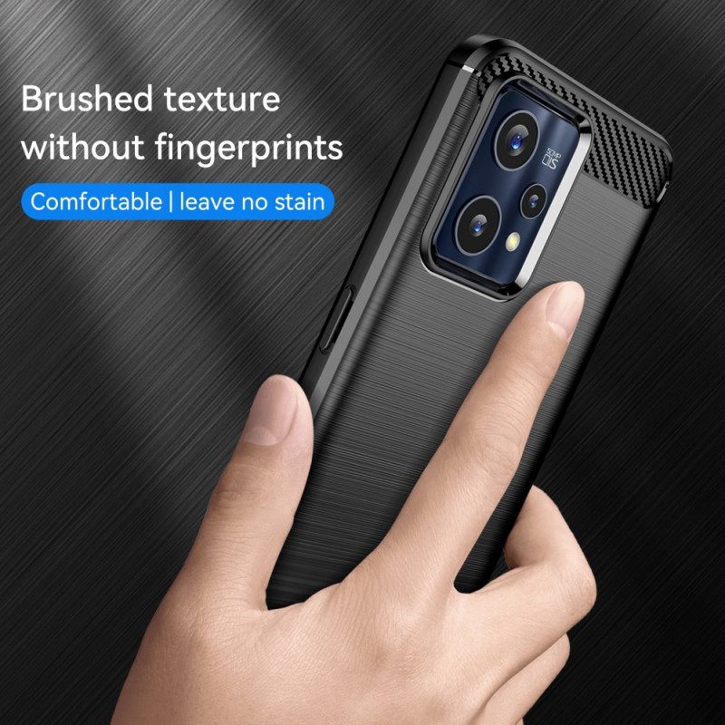 Cover Realme 9 Pro Plus Fibra Di Carbonio Spazzolata