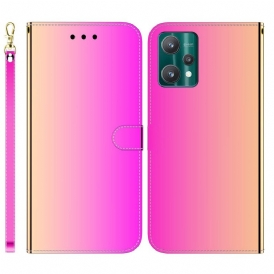 Folio Cover Realme 9 Pro Plus Copri Specchietto In Ecopelle