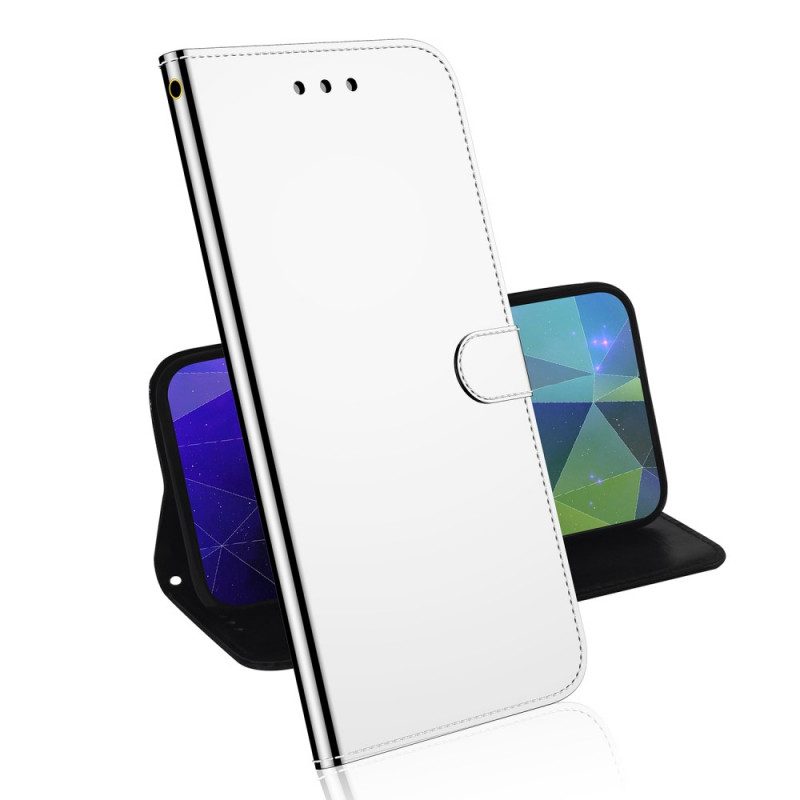 Folio Cover Realme 9 Pro Plus Copri Specchietto In Ecopelle
