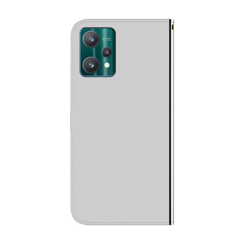 Folio Cover Realme 9 Pro Plus Copri Specchietto In Ecopelle