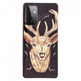 Cover Samsung Galaxy A72 4G / A72 5G Cervo Maestoso Fluorescente