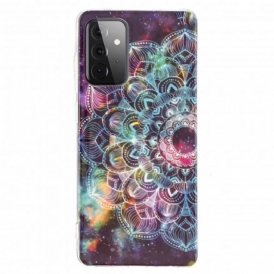 Cover Samsung Galaxy A72 4G / A72 5G Mandala Colorato Fluorescente