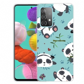 Cover Samsung Galaxy A72 4G / A72 5G Mazzo Di Panda