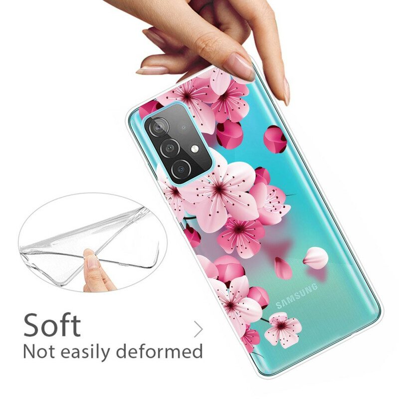 Cover Samsung Galaxy A72 4G / A72 5G Piccoli Fiori Rosa
