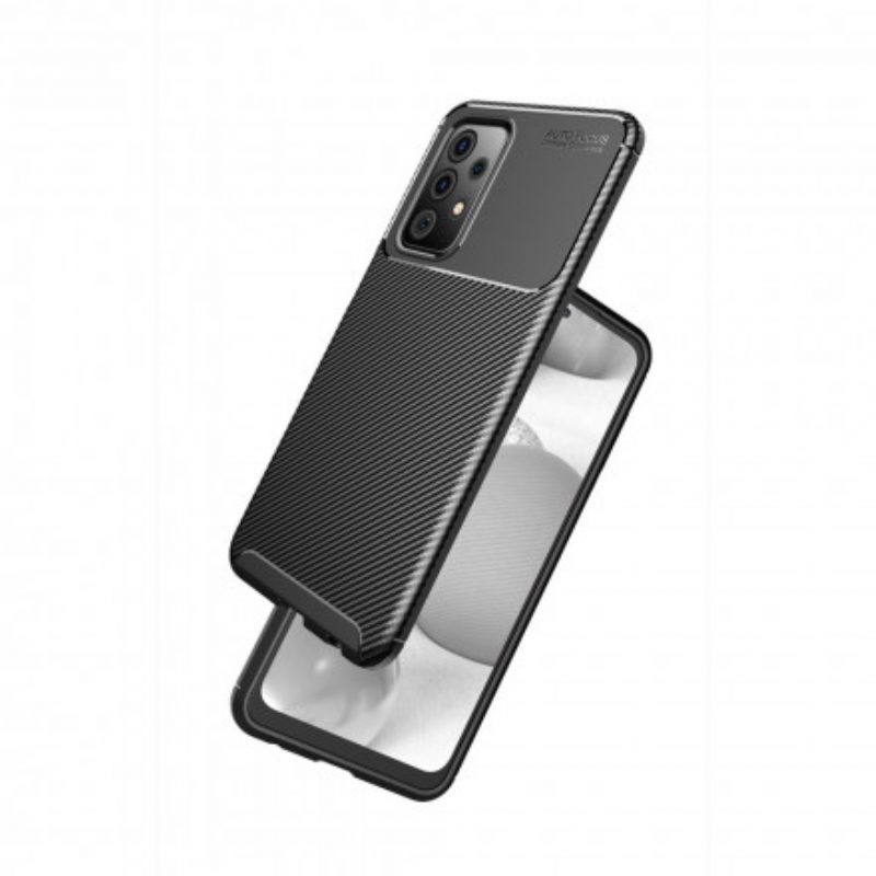 Cover Samsung Galaxy A72 4G / A72 5G Struttura Flessibile In Fibra Di Carbonio