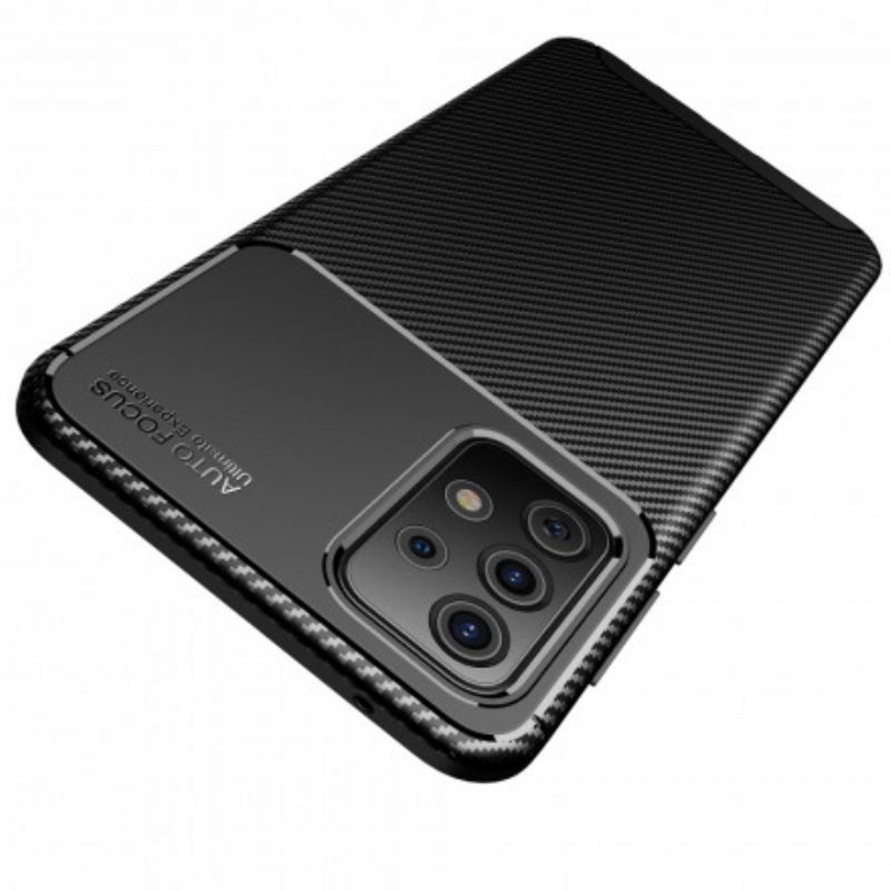 Cover Samsung Galaxy A72 4G / A72 5G Struttura Flessibile In Fibra Di Carbonio
