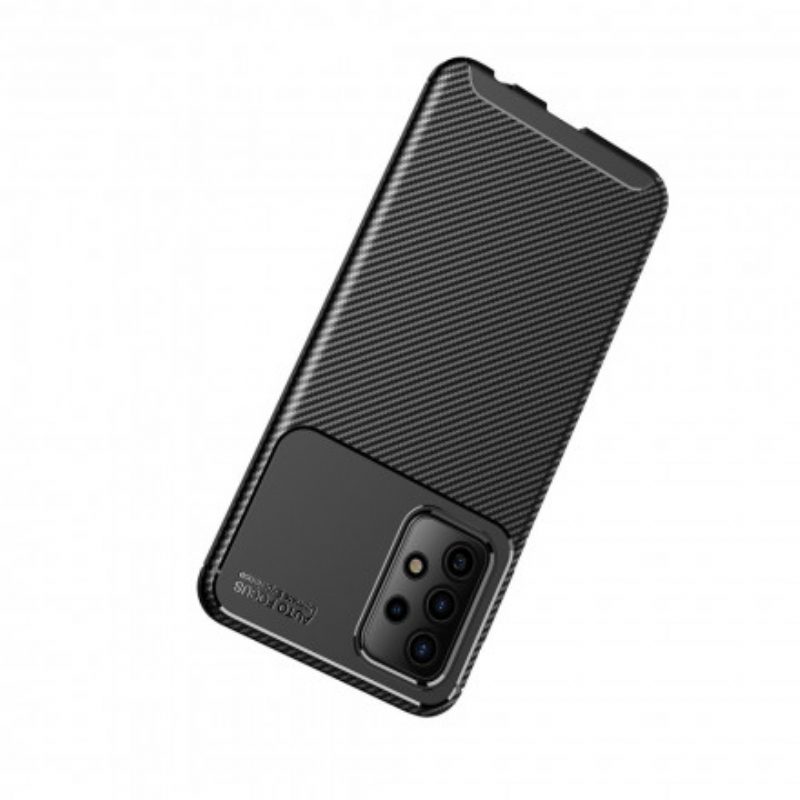 Cover Samsung Galaxy A72 4G / A72 5G Struttura Flessibile In Fibra Di Carbonio