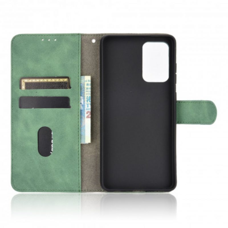 Custodia A Portafoglio Samsung Galaxy A72 4G / A72 5G Tocco Di Pelle