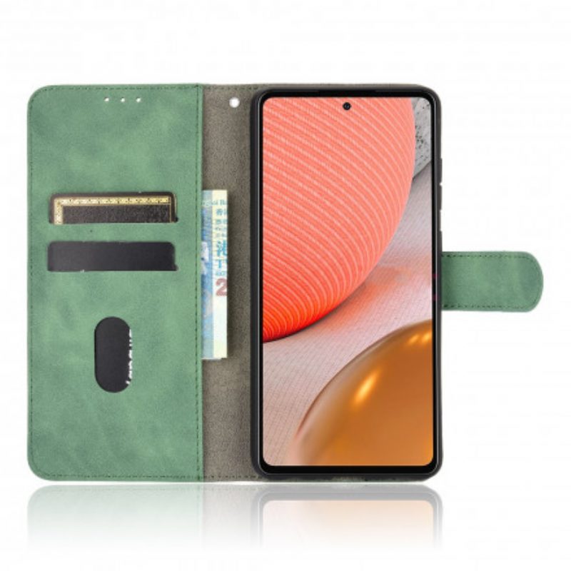 Custodia A Portafoglio Samsung Galaxy A72 4G / A72 5G Tocco Di Pelle