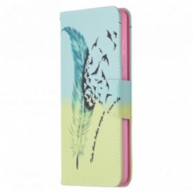 Custodia in pelle Samsung Galaxy A72 4G / A72 5G Impara A Volare