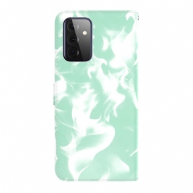 Custodia in pelle Samsung Galaxy A72 4G / A72 5G Modello Astratto