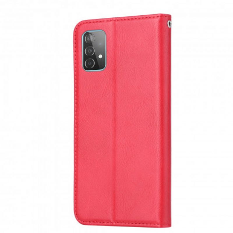 Folio Cover Samsung Galaxy A72 4G / A72 5G Custodia in pelle Portacarte In Ecopelle