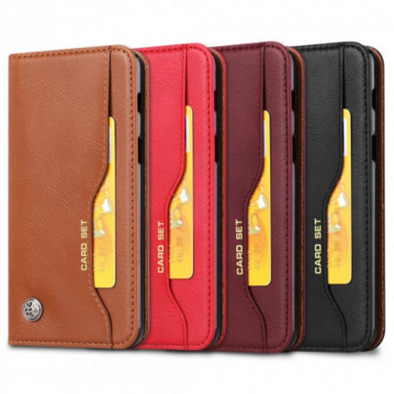 Folio Cover Samsung Galaxy A72 4G / A72 5G Custodia in pelle Portacarte In Ecopelle